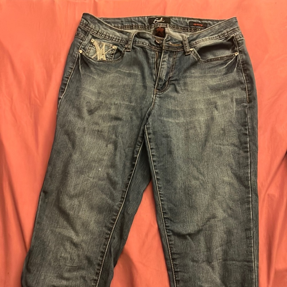 Cute y2k low rise denim blue jeans